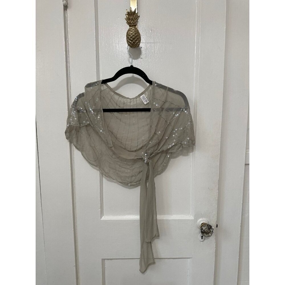 Collection XIIX women’s vintage sequin shaul cover up